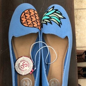 SO blue pineapple shoes